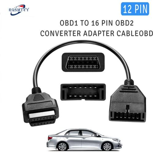 GM OBD 12 Pin OBD1 to 16 Pin OBD2 Convertor Adapter Cable For Diagnostic Scanner Auto Diagnostic Connector Adapter