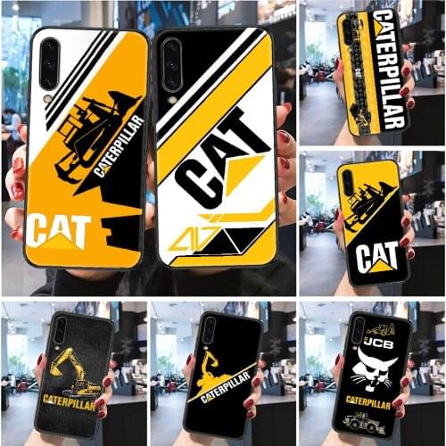 CAT Caterpillars excavat machinery Phone case For Samsung Galaxy A 3 5 7 8 10 20 21 30 40 50 51 70 71 E S 2016 2018 4G black art
