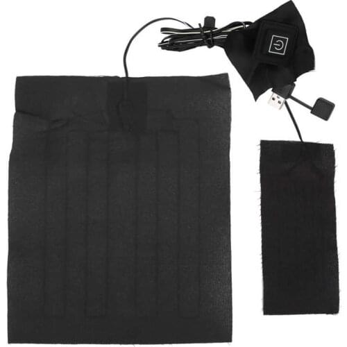 Electric Heating Pad Temperature Adjustable USB Heating Cloth Waterproof for Clothes Vest