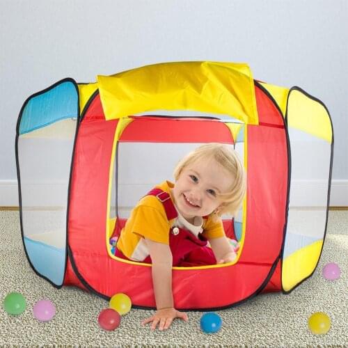 Play House Indoor and Outdoor Easy Folding Ocean Ball Pool Pit Game Tent Play Hut Girls Garden Playhouse Kids Children Toy Tent