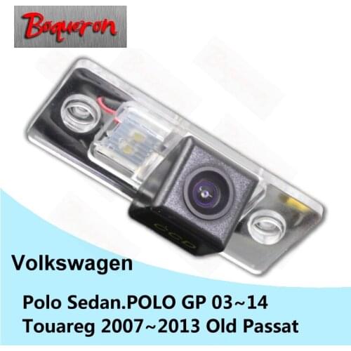 BOQUERON for Volkswagen Polo Sedan GP Touareg Old Passat 03~14 HD CCD Night Vision Backup Parking Reverse Car Rear View Camera