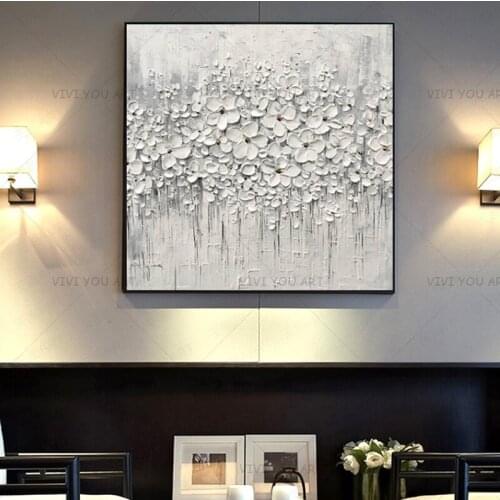 Oil painging on canvsa by 100％handed painting modern abstract wall art decorations for living room frameless