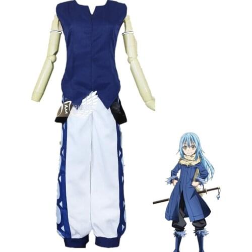 Anime That Time I Got Reincarnated as a Slime Cosplay Costumes Rimuru Tempest Cosplay Uniform Halloween Party Costume