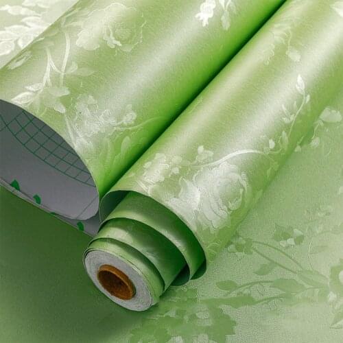 Kitchen Wallpaper Self-Adhesive Waterproof Wall Sticker Living Room Bedroom Background Stickers Flower-Shaped Pattern Wallpapers