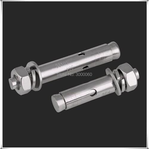 M10x70mm Stainless Steel 304 Sleeve Expansion Anchor Bolt 20pcs/lot