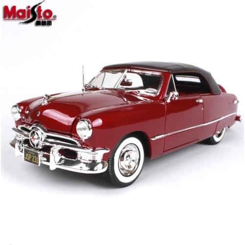 Maisto 1:18 1950 Ford Soft Top car alloy car model simulation car decoration collection gift toy Die casting model boy toy