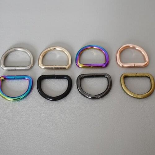 20Pcs/Lot 1nch(25mm) Metal Heavy Duty Semicircle D Rings For Dog Collars,Clothing And Harnesses Projects Durable Metal Buckle20P