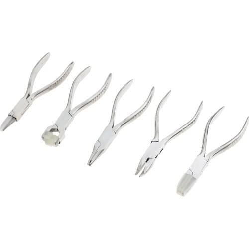 Optical Pliers Set Stainless Pliers Eyewear Parts Repair Tool with Pouch Bag for Eye Glasses