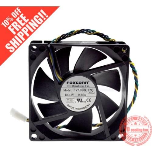 NEW for Foxconn 644724-001 8025 8cm chassis cpu fan 12V0.65A PVA080G12Q