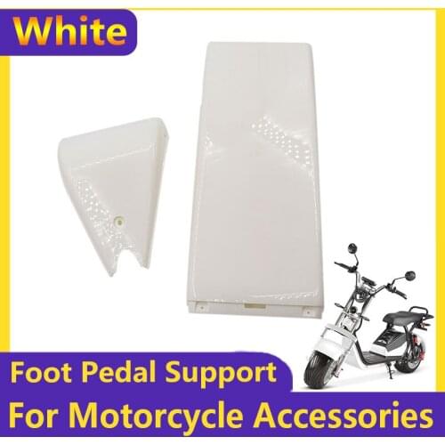 White Plastic Shell Foot Pedal Support Front and Rear Support for Citycoco Harley Modified Accessories Parts m365 battery