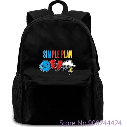 Simple Plan Comfortable&Breathable Comfortable Young Girl Black women men backpack laptop travel school adult student
