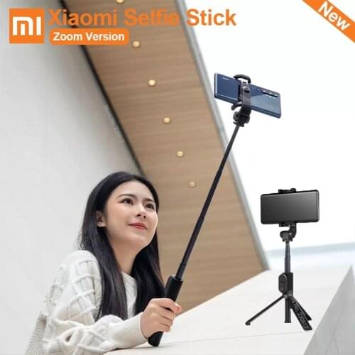 2021 Xiaomi Mi Zoom Tripod Selfie Stick bluetooth Remote Foldable Extendable Monopod 360 Degree Rotatable Portable Phone Bracket