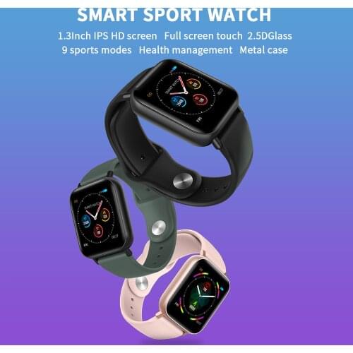 TISHRIC Full Touch Screen Color Screen Fitness Bracelet Smart Bracelet Waterproof Heart Rate Fitness Tracker Pedometer