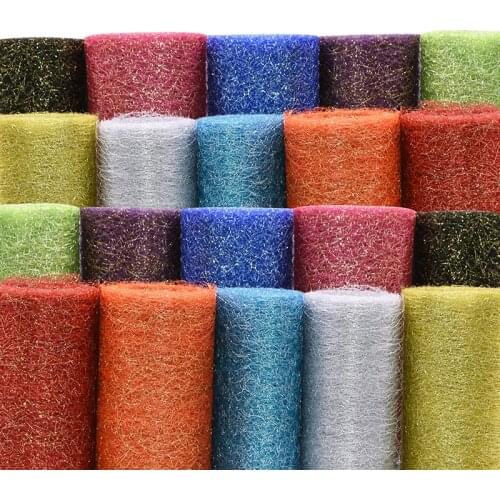 10yards Glitter Organza Gauze Tulle Roll Spool Gold Sliver Wire Tissue Fabric Wedding Party Decor DIY Tutu Skirt Gift Wrap Craft
