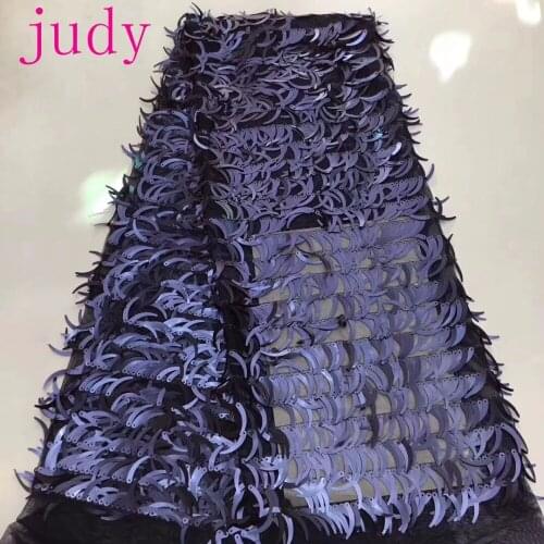 Stock 5yards YAY24#7 color paprika sequins, tassel embroidery mesh used for wedding dress fashion stage fabric Free shipping