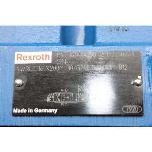 0811404258 new rexroth 4WRLE 16 X200M-30/G24ETK0/A1M-812