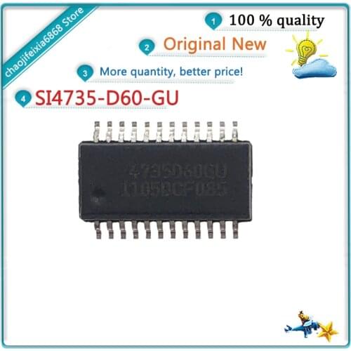 1pcs/lot! SI4735-D60-GU 4735D60GU SSOP24 SI4735-D60-GUR chip NEW ORIGINAL