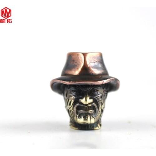 1PC Retro Brass Red Copper EDC Paracord Beads Lanyard Pendants Knife Beads Umbrella Rope Cord Necklace Bracelet Beads Pendants