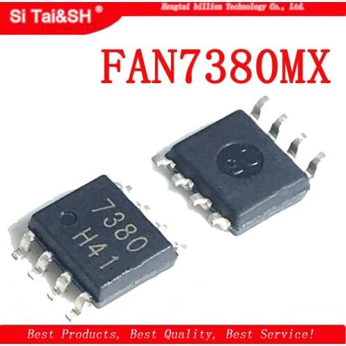 10PCS FAN7380 FAN7380MX 7380 SOP-8 ridge driver LCD power chip components
