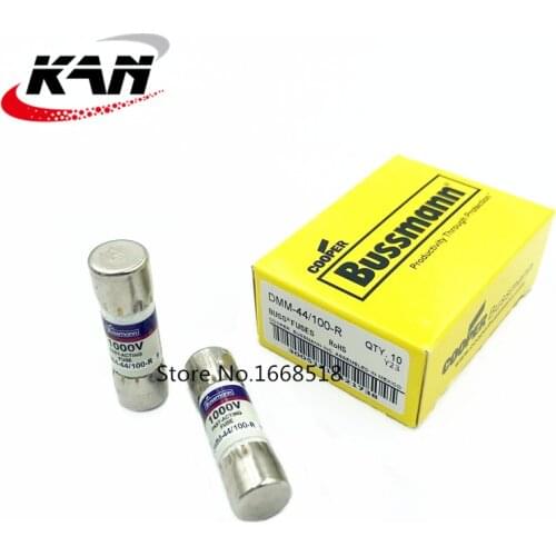 10 Pcs/lot US BUSSMANN DMM-B-44/100 BUSS FUSE DMM-44/100-R DMM-44/100 10x35mm 1000V 0.44A 440mA Fluke multimeter fuse