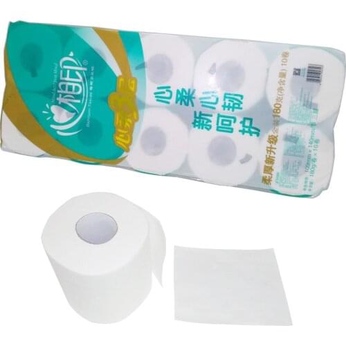 100 Rolls/Lot Bathroom Tissues Toilet/WC Paper Aseptic 3-ply Virgin Wood Pulp Soft White