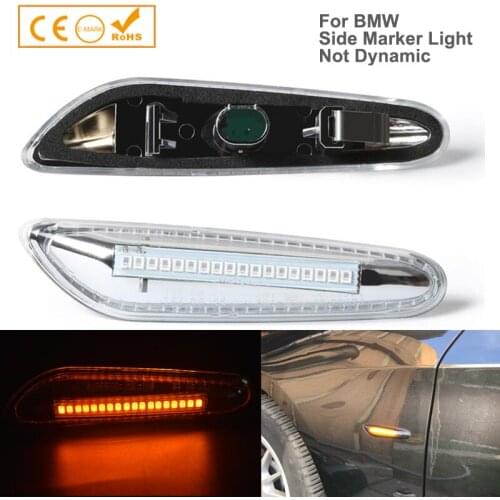 2Pcs Dynamic Led Front Fender Side Marker Light Turn Signal Lamp For BMW E46 E60 E61 E81 E82 E87 E88 E90 E91 E92 E93 E83 E84 E53