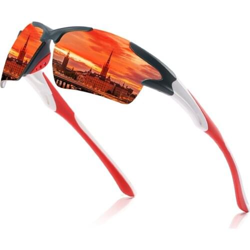 2021 Driving Polarized Sunglasses Men Sport Frame Sun Glasses Driver Retro Goggles Fishing Sunglass UV400 Anti-Glare
