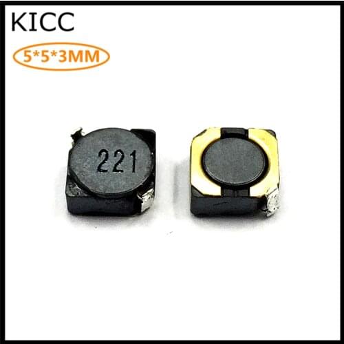 4D28 220UH 221M 221 inductor 5*5*3 Chip Power Shielding inductance 10Pcs