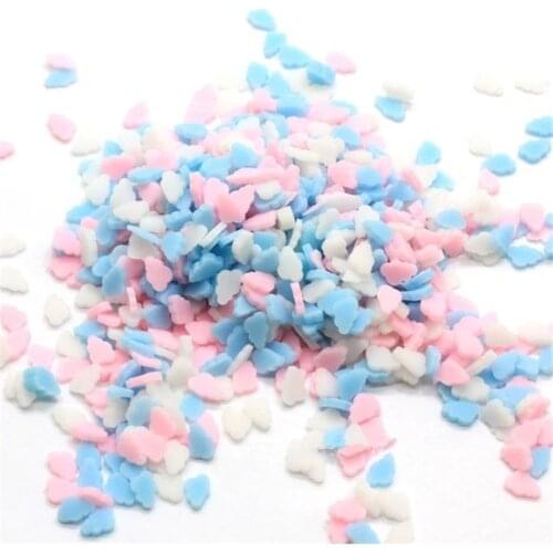 5mm Soft Pottery Cloud Slices Clay DIY Addictives Decoration Supply Charms Kit Child Toys