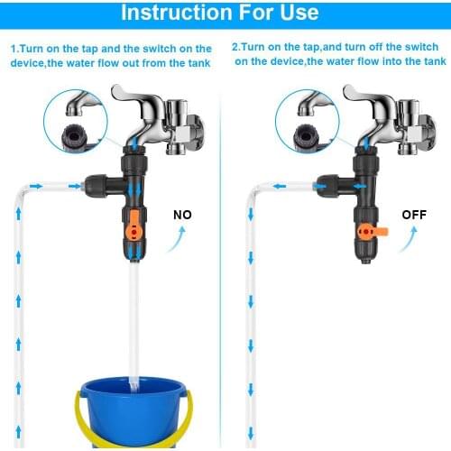 Aquarium cleaner fish tank cleaner fish tank cleaning tools Fish tank water changer Faucet type water changer Easy to operate