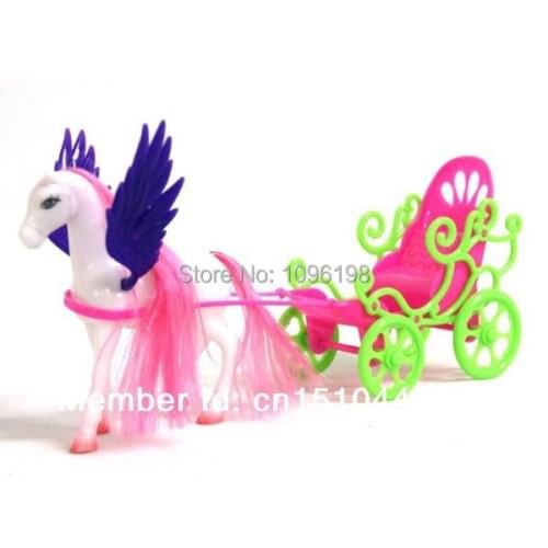 Free Shipping,Christmas gift Girl birthday gift Exquisite angel carriage for 29cm doll