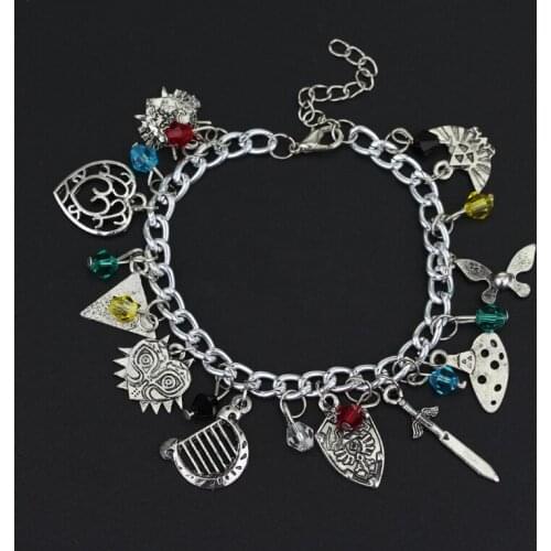 Charm a bracelet in Women Accessories Hot Game Jewelry Anime Pendants Bracelets Chain Bangle Birthday present
