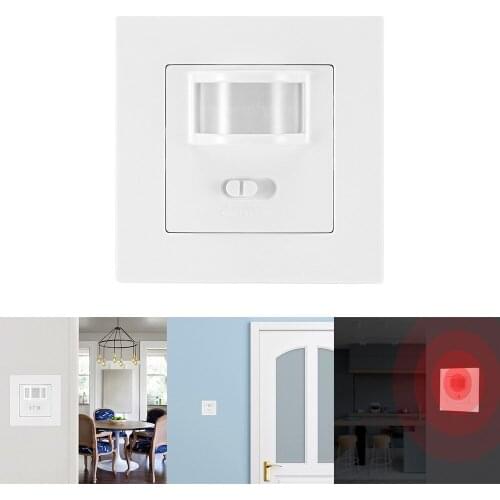 Motion sensor switch Recessed Wall Lamp Bulb Switch Infrared PIR Motion Sensor Switch PIR Switch Light Bulb Switch Home Hotel