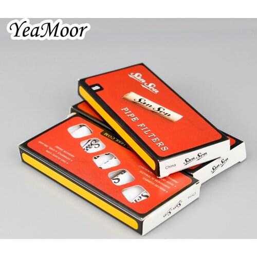 New 60-250 pcs Filters for Smoking Pipe 9mm Tobacco Pipe Filters Activated Carbon Filters Wood Pipe filter