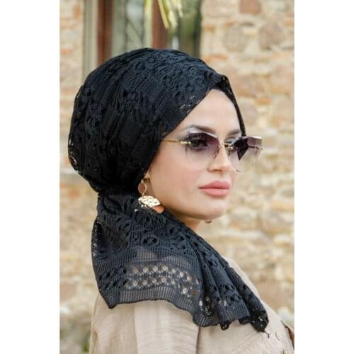 Beautiful big girls muslim hijab lace and stones Islamic scarf shawl hijab hat armia pull wrap ramadan gift 4.8