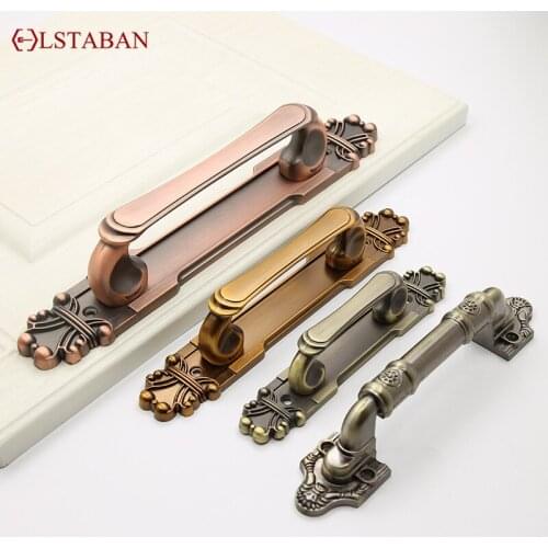 LSTABAN European Antique Surface Mounted Handle Wooden Door Handle Invisible Door Handle Sliding Door Handle Accessories