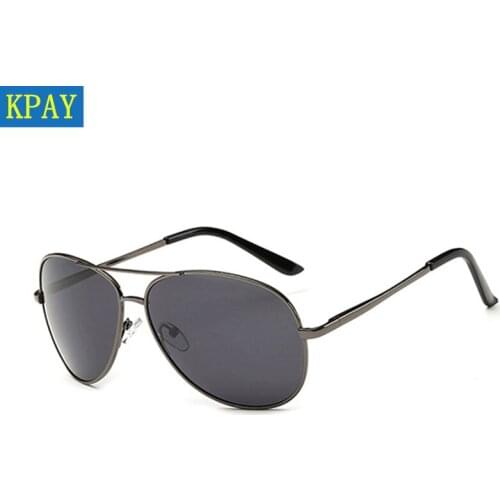 KPAY Frog Aviation Metal Frame Oversized Spring Leg Alloy Men Sunglasses Polarized Brand Design Pilot Male Driving Sun Glasses