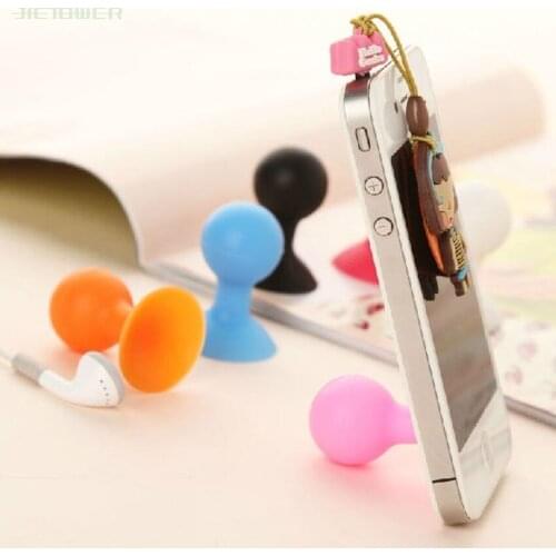 Phone Tablet Holder for Octopus Sucker Balls Bracket Round Sucker Phone Desktop Stand Silicone Suction Cup for iPhone Samsung