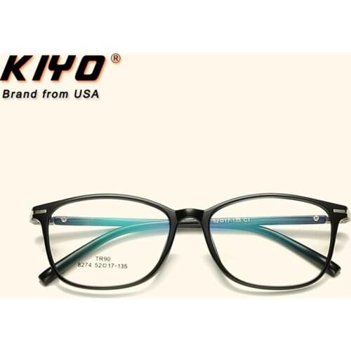 KIYO Brand 2020 New Women Men Fashion Optical Frame Oval Eyeglasses Frames TR90 Spectacles Glasses High Quality Eyewear 8274