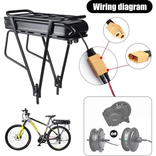 New Arrival Rear Rack eBike Battery 36V 20Ah 48V 15Ah Electric Bicycle Battery With Layer Luggage For Mid Drive Motor Hub Motor