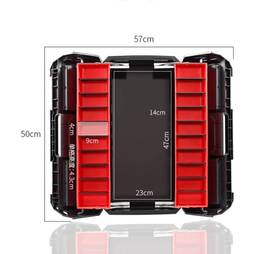 Plastic Toolbox Hardware Storage Case Home Multi-function Car Repair Box Tool Container Case Large Electrician Tool Box