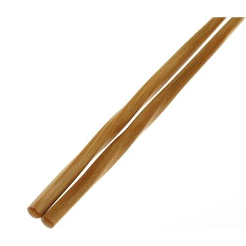 Handmade Natural Wavy Wood Chopsticks Healthy Chinese Chop Sticks Reusable Hashi Sushi Food Stick Gift Tableware 24cm