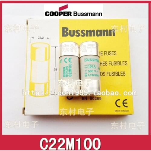 [SA]United States BUSSMANN fuse C22M100 100A C22M80 80A C22M63 63A 500V--10PCS/LOT