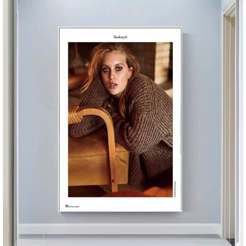 Bess Van Noord Sexy Model Pretty Girl Swimsuit Pose Wall Silk Cloth HD Poster Art Home Decoration Gift