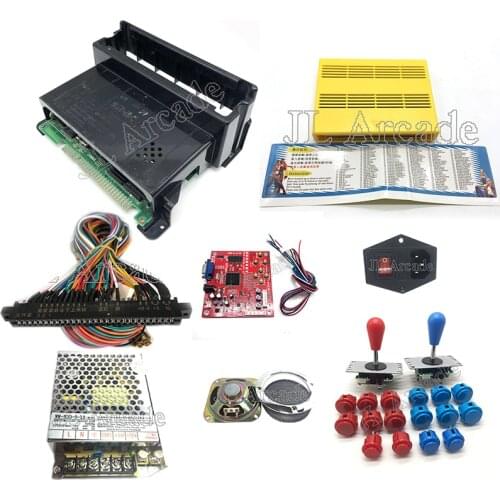 SNK neo geo mvs 161 in 1 JAMMA multi game Cartridge for SNK game pcb board with mother Board 28 pin wire and joystick button