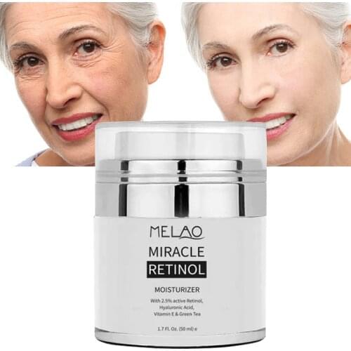 Face Cream Deep Hydrating Moisturizing Nourish Anti-Aging Reduce Wrinkles Refine Pores Repair Retinol Vitamin E Skin Care 50ml