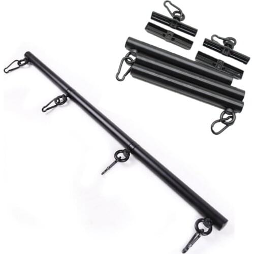 High Quality Metal Adjustable Expandable Black Spreader Bar Set For Hand Cuffs Ankle Cuffs Bondage Restraint Adult Sex Toys