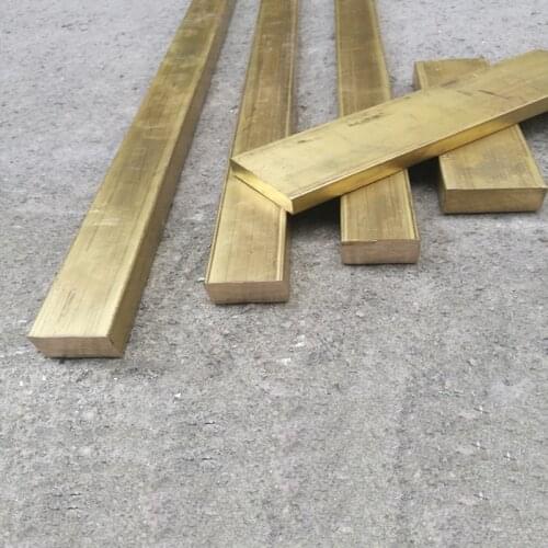 1pcs 450mm long width 5mm-25mm brass square strip solid brassiness flat bar 2mm-3mm thick