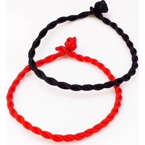 10Pcs/lot Fashion Red Thread String Bracelet Lucky Rope Bracelet Handmade Rope Line for Women Men Jewelry Lover Couple Gift