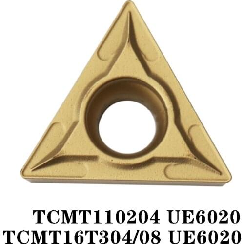 100% Original TCMT TCMT110204 UE6020 10pcs CNC lathe Insertion Carbide Insert Imported From Japan TCMT16T304 High Efficiency